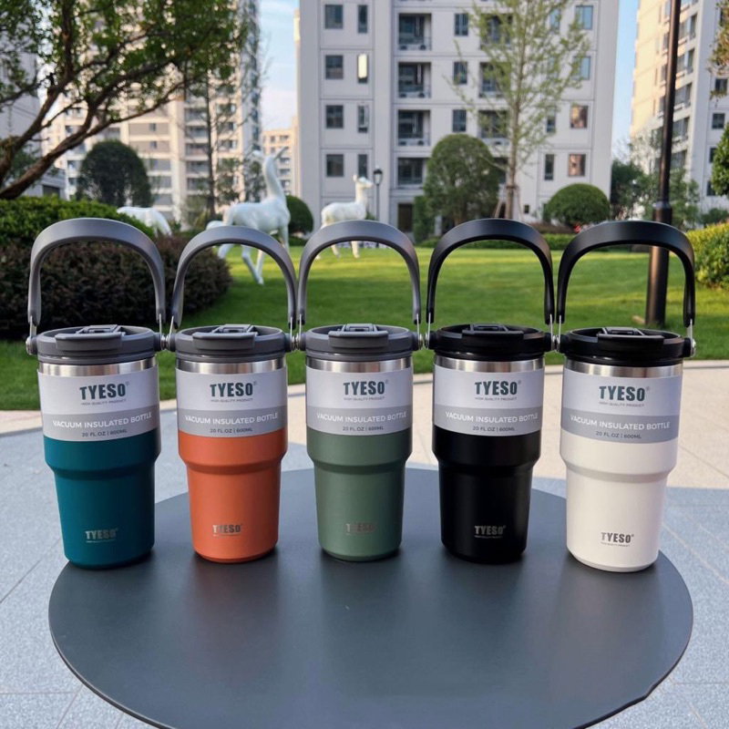TYESO รุ่นใหม่2022 (ของแท้) แก้วเก็บอุณหภูมิร้อน/เย็น TYESO มี 3 ขนาด 6สี (พร้อมส่งจากไทย)