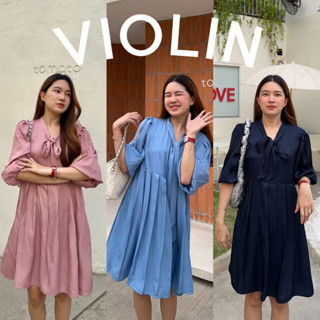 12FEBRUARY | VIOLIN OVERSIZED DRESS เดรสสุดน่ารัก กระโปรงจีบ ใส่แบบหลวมเกาหลีเกาใจสุดๆ