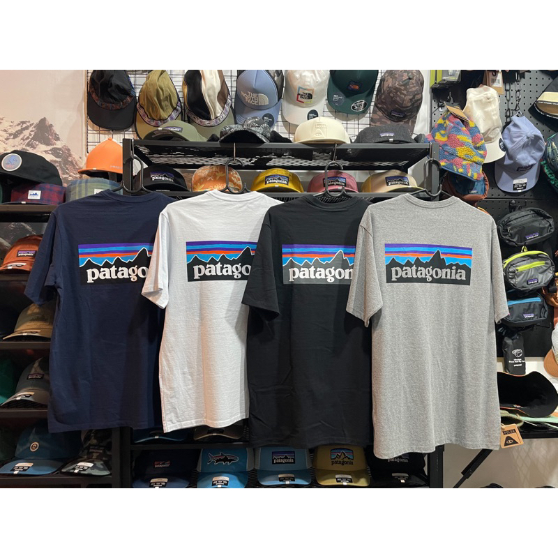 ของแท้ เสื้อยืด Patagonia P-6 Logo Responsibili-Tee