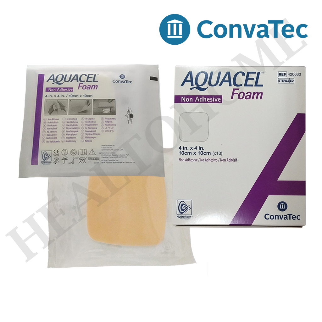 Aquacel Foam Non-adhesive แผ่นแปะแผลกดทับ 10x10 ซม. (1 แผ่น)