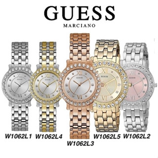 F.A Guess (าว่าแท้100%) ประดับด้วยคริสตัลสวารอฟสกี้ นาฬิกา ผู้หญิง W1062L1 W1062L2 W1062L3 W1062L4 W1062L5 ขนาด:34MM