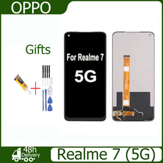 หน้าจอ LCD พร้อมทัชสกรีน realme 7 (5G) LCD Screen Display Touch Panel For realme 7 (5G)แถวกาว+ไขควง