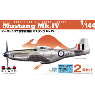 โมเดลเครื่องบิน Platz Hobby 1/144 PDR-28 Royal Australian Air Force Mustang Mk.IV (Set of 2)