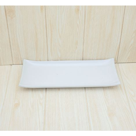 จานเซรามิค ทรงเปลเหลี่ยม  ขนาด 5.1 x 11.75 นิ้ว - รูปที่ 4