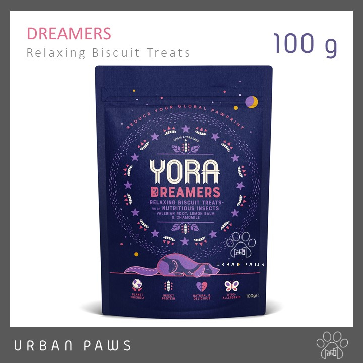 [EXP 05/26] ขนมสุนัข YORA Dreamers Treats สูตรช่วยผ่อนคลาย ลดความเครียด ขนาด 100 g