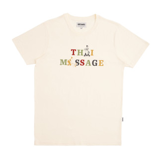 MAHANAKHON T-Shirt Thai Massage Off White เสื้อยืด สีขาวออฟไวท์