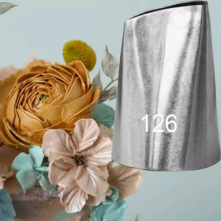 หัวบีบครีมเบอร์ 125,126,127 หัวบีบครีมกลีบกุหลาบ หัวบีบครีมสแตนเลส PETAL TUBES