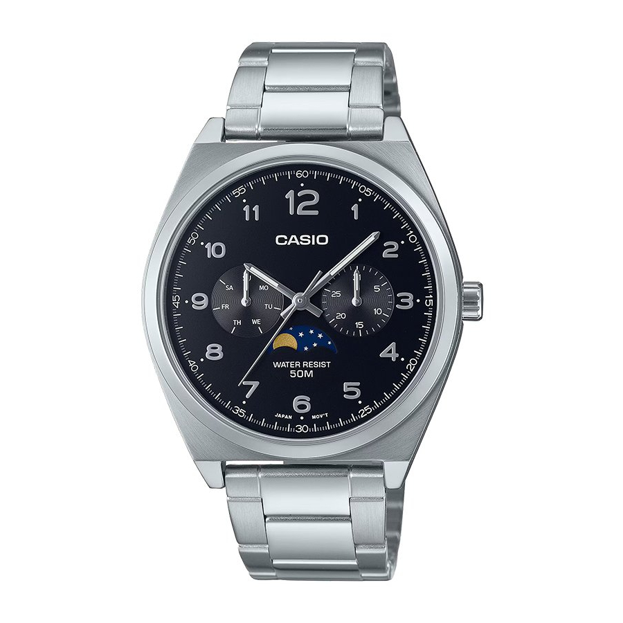 🎁CASIO STANDARD MTP-M300D-1A หน้าปัดดำ ของแท้ 100% พร้อมส่ง ประกันร้าน 1 ปี