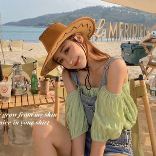 หมวกคาวบอย ผู้ใหญ่ ชาย-หญิง แฟชั่นสไตล์คาวบอยหมวกท่องเที่ยวฤดูร้อน Cowgirl คาวบอย ส่งเร็วทั่วไทย