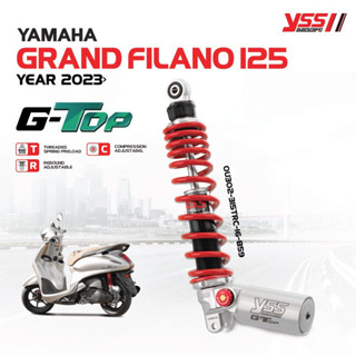 โช๊ค YSS แท้ รุ่น G-TOP สำหรับ GRAND FILANO แกรนด์ ฟิลาโน่ ปี 2023 ขึ้นไป โช๊คหลัง โช๊คอัพ