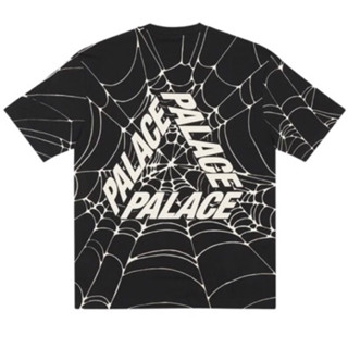 ใหม่พร้อมส่ง ของแท้ Palace Tri Web Black Tee