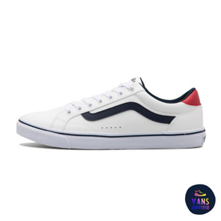 [ของแท้ ส่งฟรี PRE-ORDER] VANS WEEKLY COURT WHITE/NAVY/RED (JAPAN EDITION)