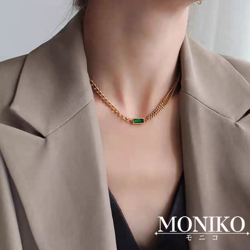 MONIKO สร้อยคอ สร้อยข้อมือ ต่างหู ประดับเพทายมรกต สไตล์โบราณ ขนาดเล็ก สําหรับผู้หญิง ราคา ถูกที่สุด ดีลบีเคเค แกลเลอรีภาพที่ 5