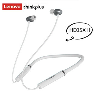 Lenovo หูฟังบลูทูธ HE05X แบตเตอรี่ยาว หูฟัง Sports เสียงเบส Neckband Bluetooth 5.0 TWS