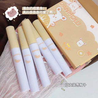 (กล่องนึงได้ 5แท่ง)ลิปสติกลิปกลอสเนื้อ Matte ติดนานกันน้ํา 15 มล