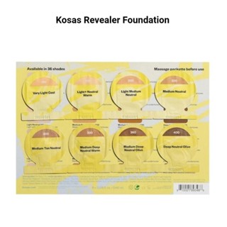 เทสเตอร์ Kosas Revealer Skin-Improving Foundation SPF 25 with Hyaluronic Acid and Niacinamide tester 8 สี