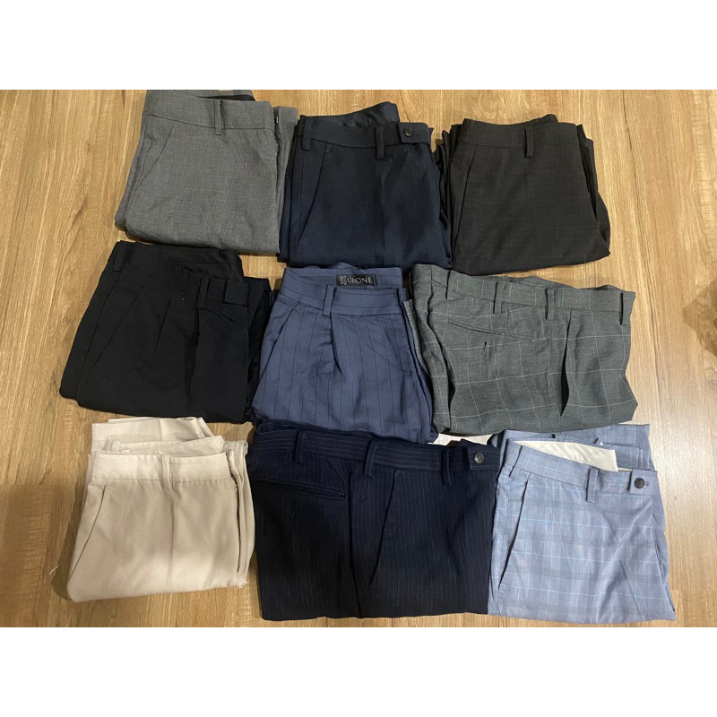 Zara Uniqlo กางเกงแบรนด์เนมมือสอง