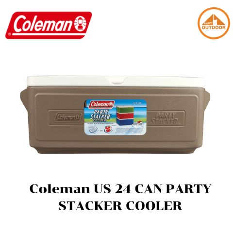 Coleman US 24 Can Stacker Cooler #Brown