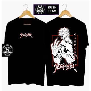 【JUJUTSU KAISEN】  2023 ใหม่อะนิเมะเสื้อยืดคอกลมเสื้อยืดผ้าฝ้าย 100% พิเศษพิมพ์สีZ12-16