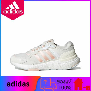 adidas Equipment+ ของแท้ 100% รองเท้าวิ่งที่ดูดซับแรงกระแทกต่ำทนต่อการสึกหรอผงสีขาวสีน้ำเงิน