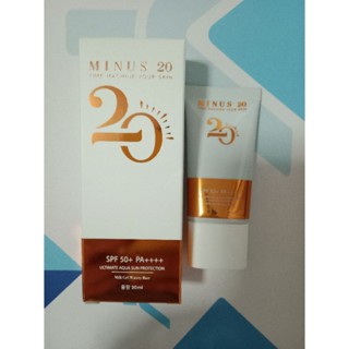 กันแดดลดริ้วรอยสูตรเจลน้ำนมMINUS 20 Ultimate Aqua Sun Protection SPF 50+ PA+++ของแท้มีรับประกัน