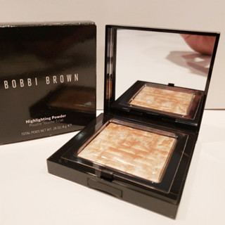 JUL02 ส่งฟรี Bobbi Brown Highlighting Powder 8g สี Peach Glow ไฮไลท์เสริมประกายผิว