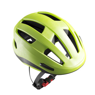 หมวกจักรยาน หมวกกันน็อคจักรยาน หมวกปั่นจักรยาน BTWIN 500 City Cycling Helmet Neon Yellow