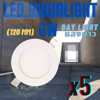 LED โคมไฟดาวน์ไลท์กลม ดาวน์ไลท์ LED PANEL LIGHT โคมดาวไลท์ ดาวน์ไลท์ฝังฝ้า โคมไฟเพดาน LED Downlight 6W