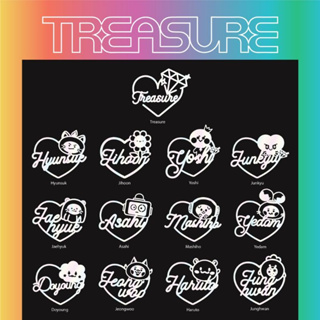 Treasure : Sticker Hologram สติ๊กเกอร์ติดแท่งไฟ