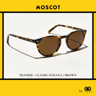 MOSCOT แว่นกันแดด มอสคอต รุ่น FRANKIE สีกรอบ CLASSIC HAVANA สีเลนส์ BROWN ไซซ์ 51 ของแท้ มีประกัน