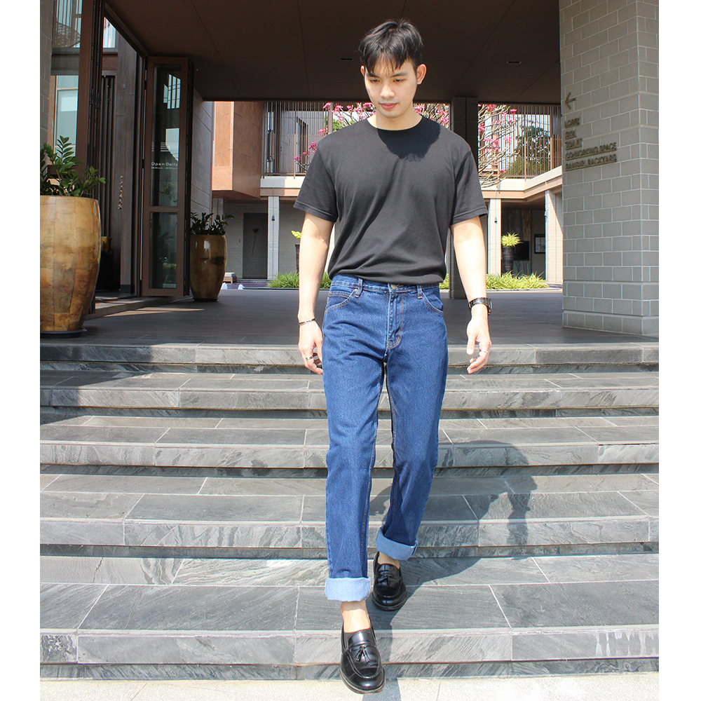 Golden Zebra Jeans กางเกงยีนส์ชายทรงขากระบอกไซส์เล็กไซส์ใหญ่ กางเกงยีนวินเทจ ส่งเปลี่ยนฟรี - รูปที่ 6