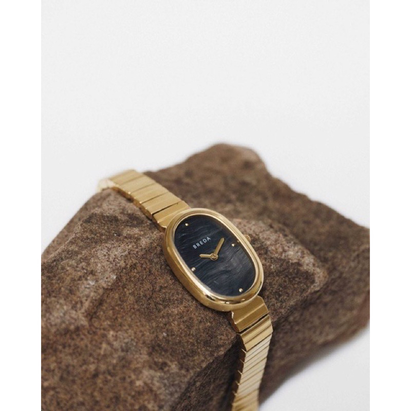 นาฬิกา Breda สีดำทอง มีกล่องให้