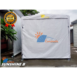 โรงจอดรถพับได้ โรงจอดรถสำเร็จรูป CARSBRELLA รุ่น SUNSHINE B (215CM)สามารถ ยืด หด พับ เก็บ ได้ ใช้งานสะดวก