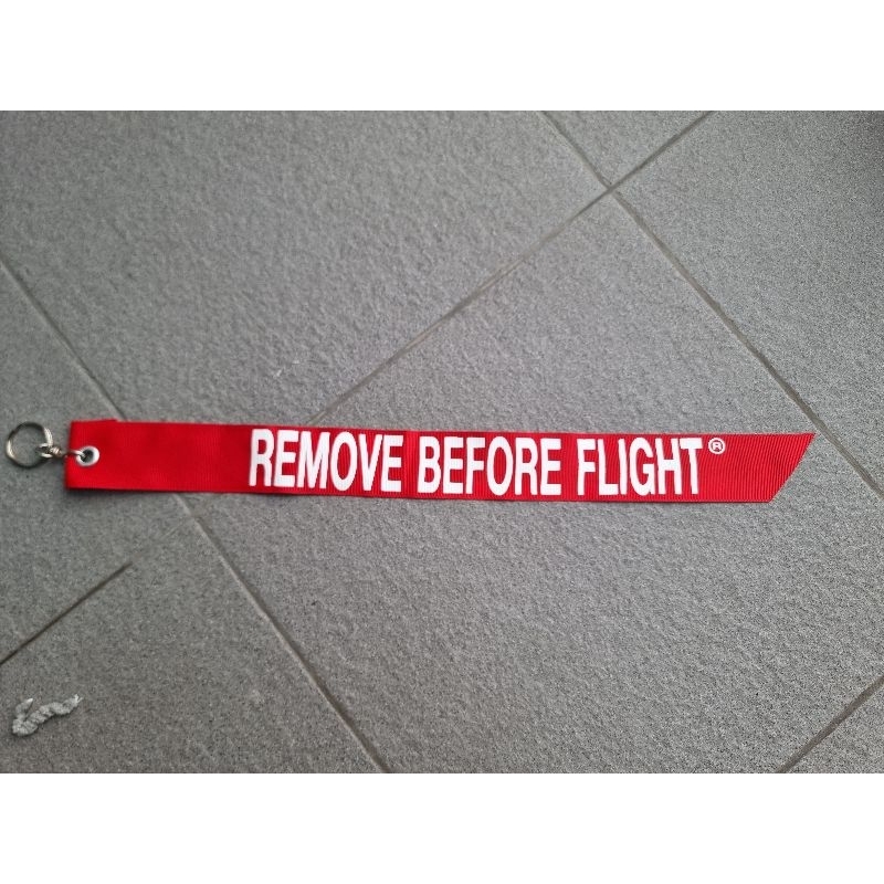 พวงกุญแจริบบิ้น Remove Before Flight 3.5cm x 44 cm