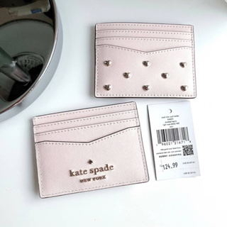 Kate spade small slim card holder studded heans