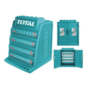 Total ตู้เก็บดอกสว่าน 4 ชั้น (ชั้นละ 8 ช่อง) รุ่น TAKD2628M ( Drill Bits Display Cabinet )