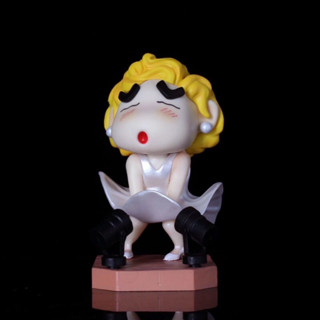 ชินจัง อยากเป็น มาริลีน มอนโร Crayon Shin-chan costume Marilyn Monroe  PVC figure 13.5 cm