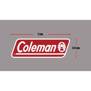 sticker pvc coleman เล็ก งานออฟเซ็ทแท้ pvc กันน้ำ กันแดด