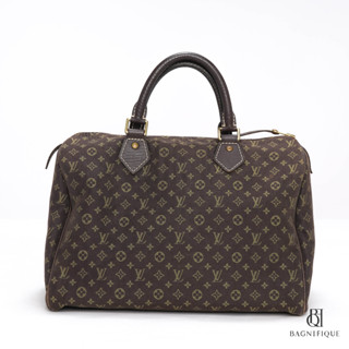 LOUIS VUITTON SPEEDY BAND 30 BROWN MONOGRAM EBENE JACQUARD GHW