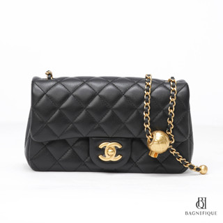 CHANEL TOTE 22 SMALL BLACK CALF GHW