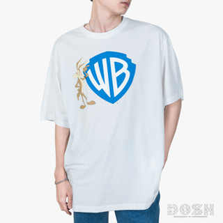 DOSH OVERSIZED SHORT SLEEVE T-SHIRTS WB เสื้อยืดคอกลมโอเวอร์ไซส์ FDWAOMT5001-OW