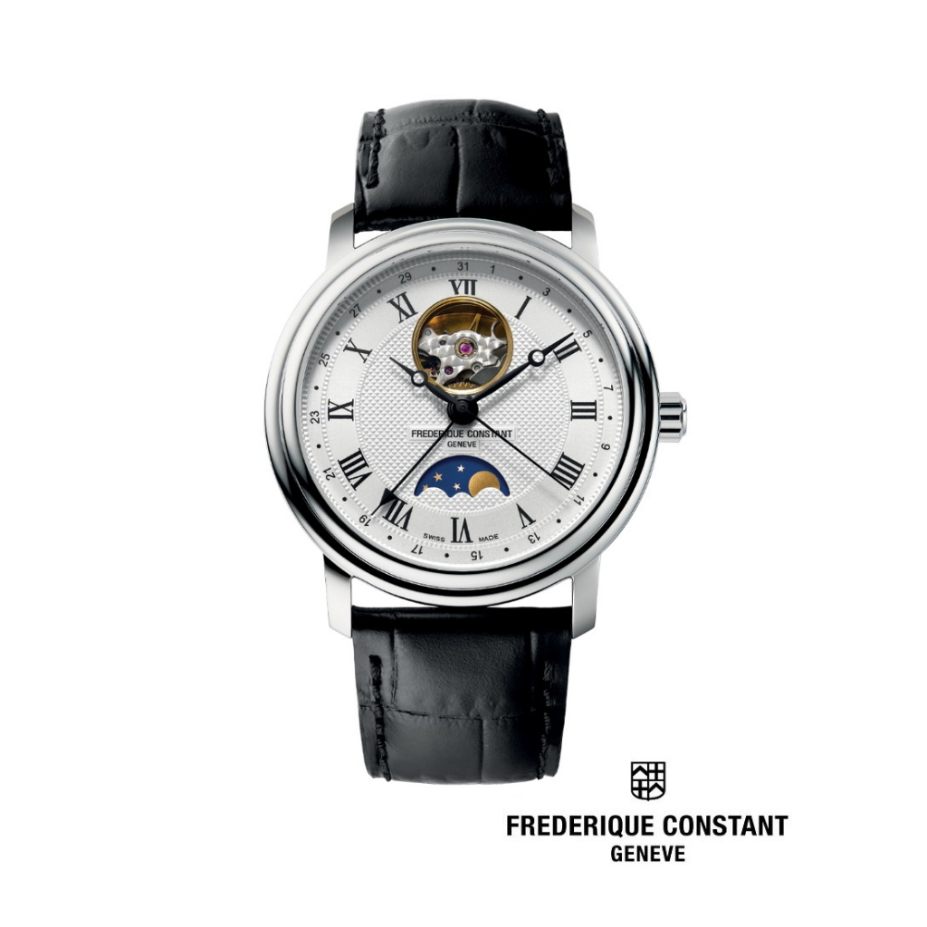 Frederique Constant Automatic FC-335MC4P6 (40mm) Classics Moonphase Heart Beat Men’s Watch
