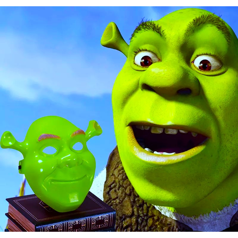 หน้ากาก ยักษ์เขียว เชร็ค หน้ากาก แฟนซี คอสเพลย์  Shrek Mask Fancy Costume