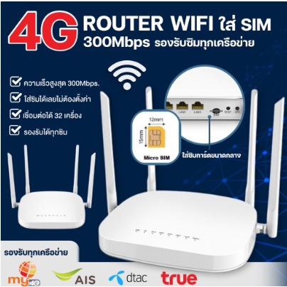 เราเตอร์ใส่ซิม 4G Router wifi เราเตอร์ wifi ใส่ซิม เราเตอร์ wifi ใส่ซิม 5g เร้าเตอร์ wifi เราเตอร์ w
