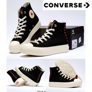 รองเท้า Converse Ctas Lift Platform Hearts Valentines Day Black ส่งฟรี