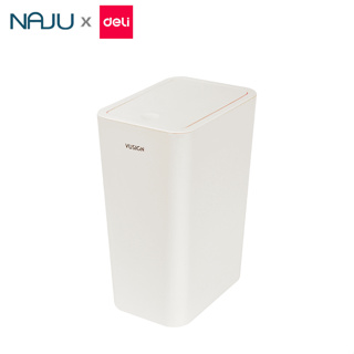 Naju ถังขยะมีฝาปิด ความจุ 8ลิตร 10ลิตร ถังขยะเก็บกลิ่น ใช้กับถุงขนาด 18x20 ซม. ถังขยะพร้อมฝา ถังขยะอเนกประสงค์