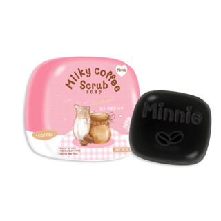 MINNIE MILKY COFFEE SCRUB SOAP สบู่สครับมินนี่ ขนาด 70 g. [1 แถม 1]