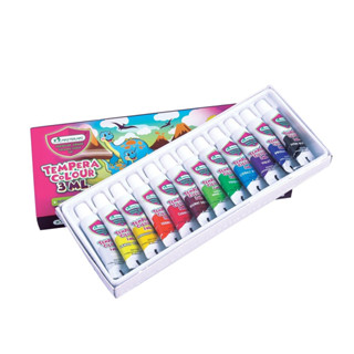 สีน้ำมาสเตอร์อาร์ต 12 สี 3 มล.Premium Grade tempera colour