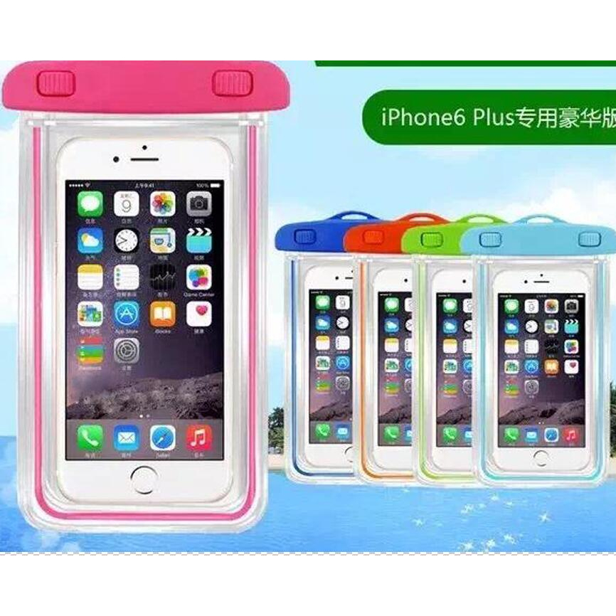 Caravan Crew Mobile Waterproof Bag ซองกันน้ำพร้อมสายคล้องคอ สำหรับโทรศัพท์ทุกรุ่น  (ขอบด้านข้างสะท้อ