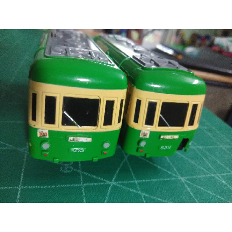 Tomy©️ รถไฟญี่ปุ่น Enoden type 500 ใส่ถ่าน รางฟ้า มีแตกๆ😫